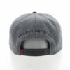 Flat Bill Wool Cap with Leather Patch - Image 2