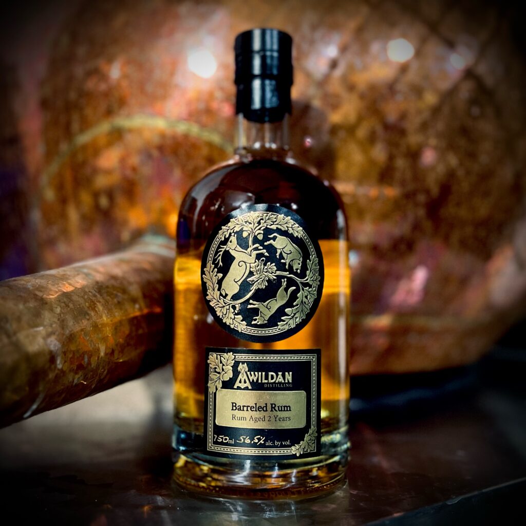 750ml bottle of 2 year barrel aged rum